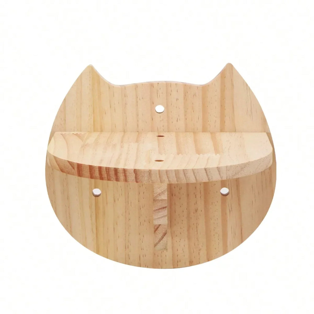 Pine Wood Corner Cat Hammock & Steps Set