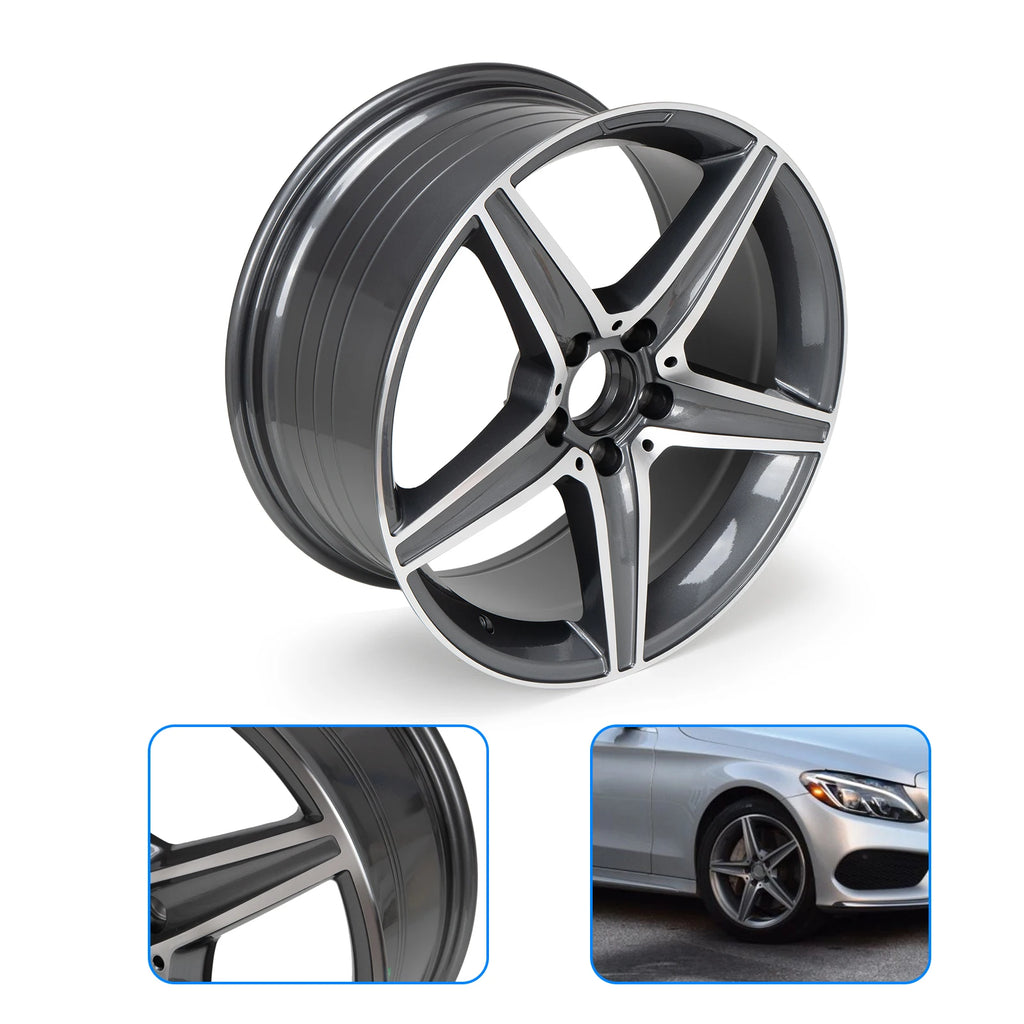 18×8.5 Aftermarket Alloy Wheel – 5×112, ET35, Gray