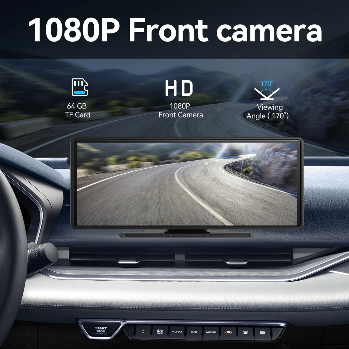Portable Wireless CarPlay and Android Auto Screen