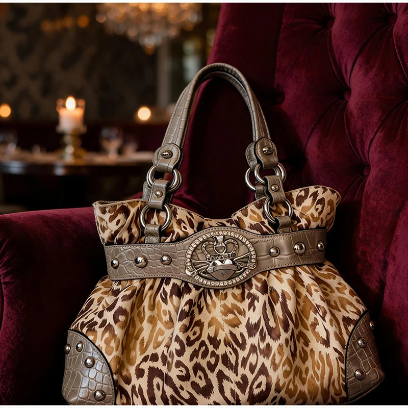 Women's Y2K Studded Shoulder Bag