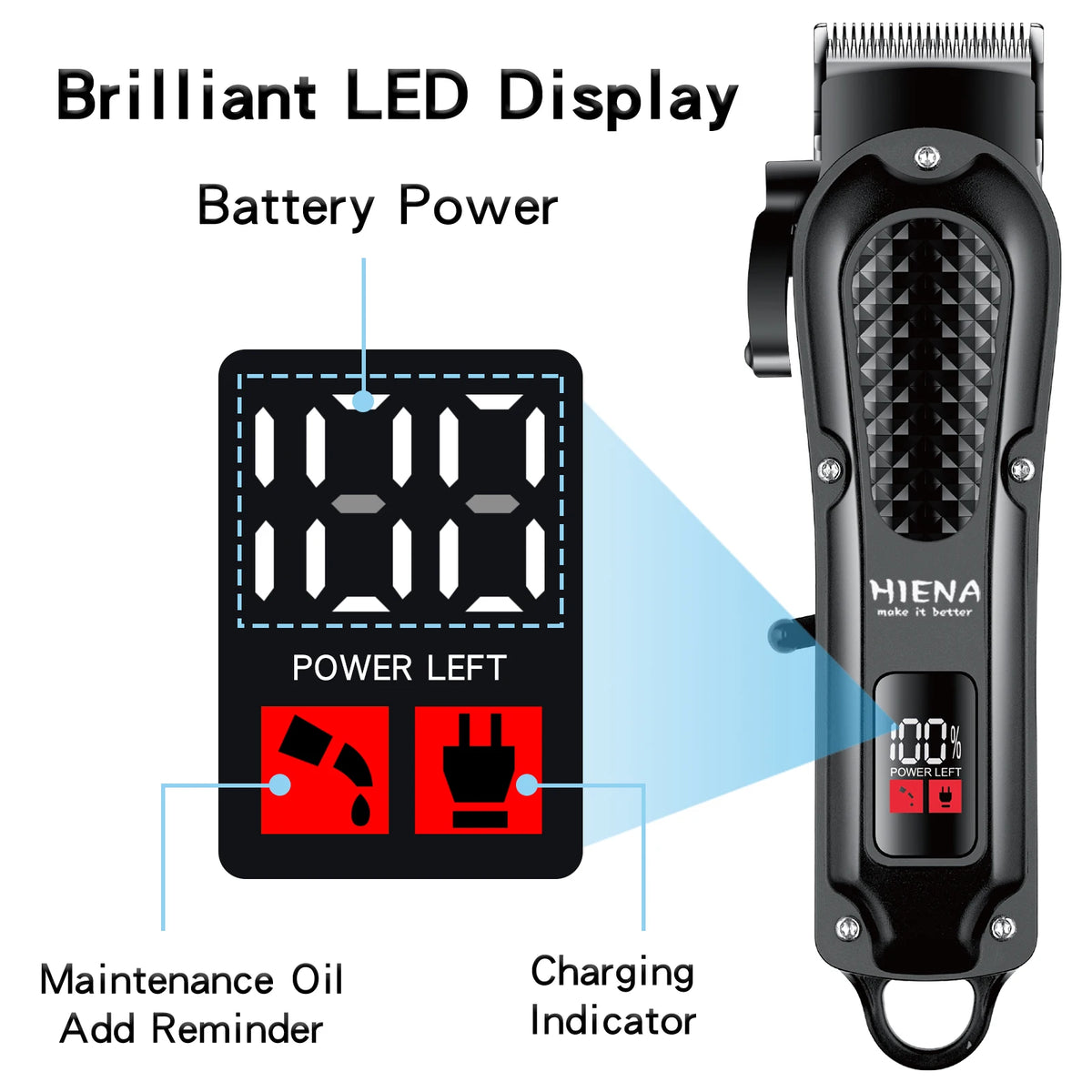 HIENA 212 Rechargeable Cordless Hair Clipper