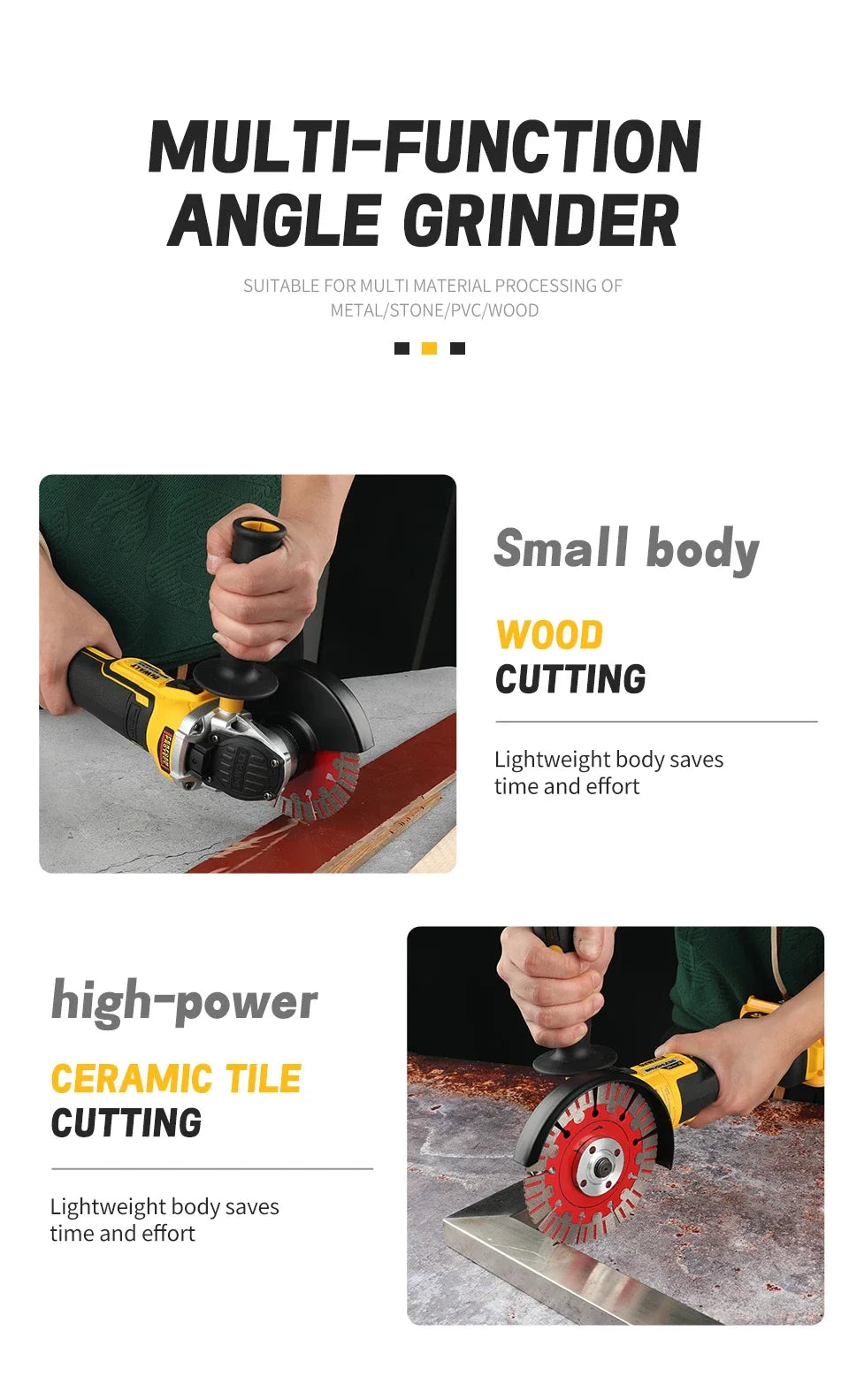 DEWALT DCG405 125 mm Angle Grinder — Tool Only