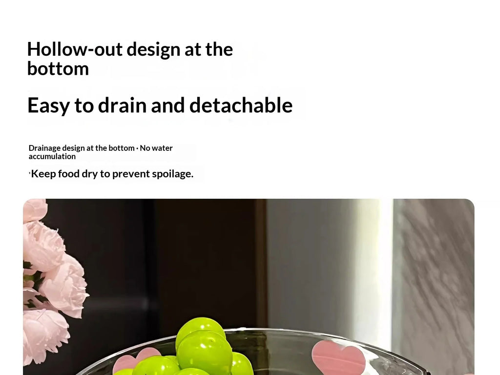 Raised Plastic Fruit Draining Tray