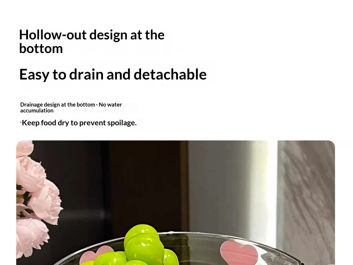 Raised Plastic Fruit Draining Tray