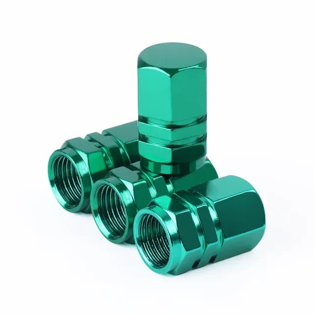 Aluminum Tire Valve Caps – Set of 4