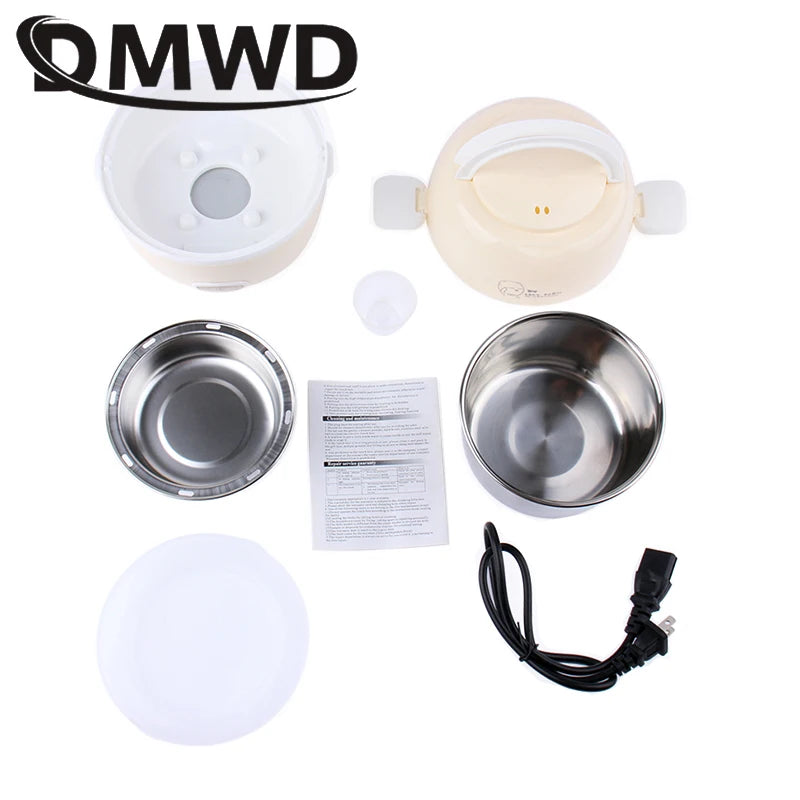 Mini Electric Rice Cooker & Two-Layer Lunch Steamer