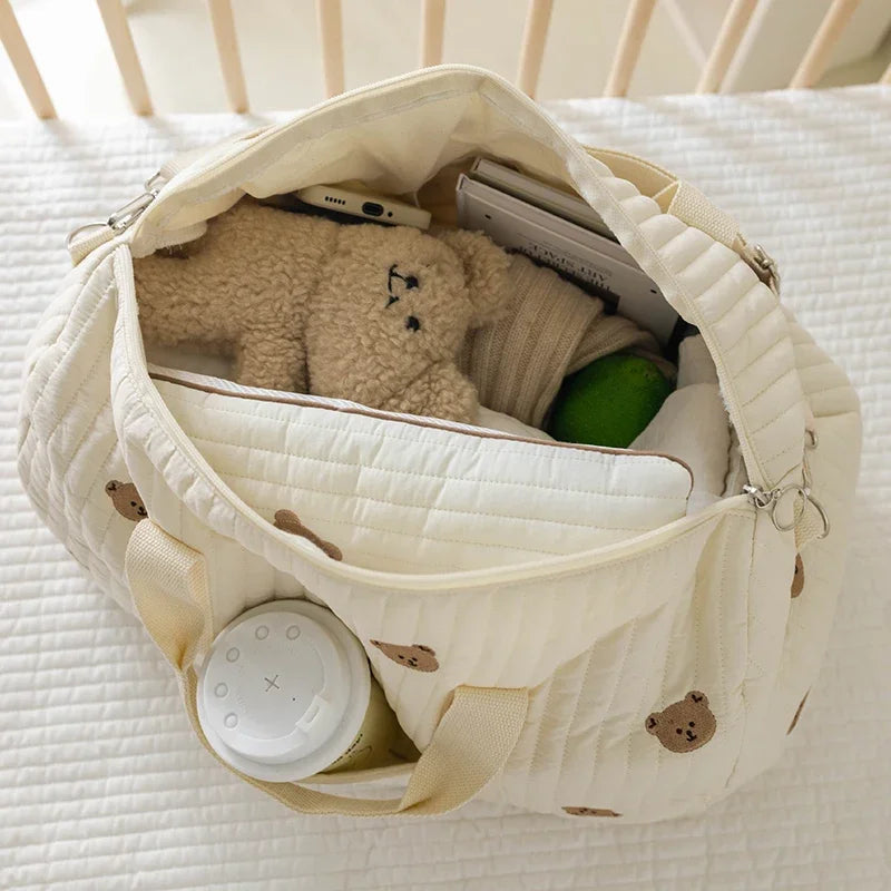 Animal-Print Baby Diaper Tote Bag