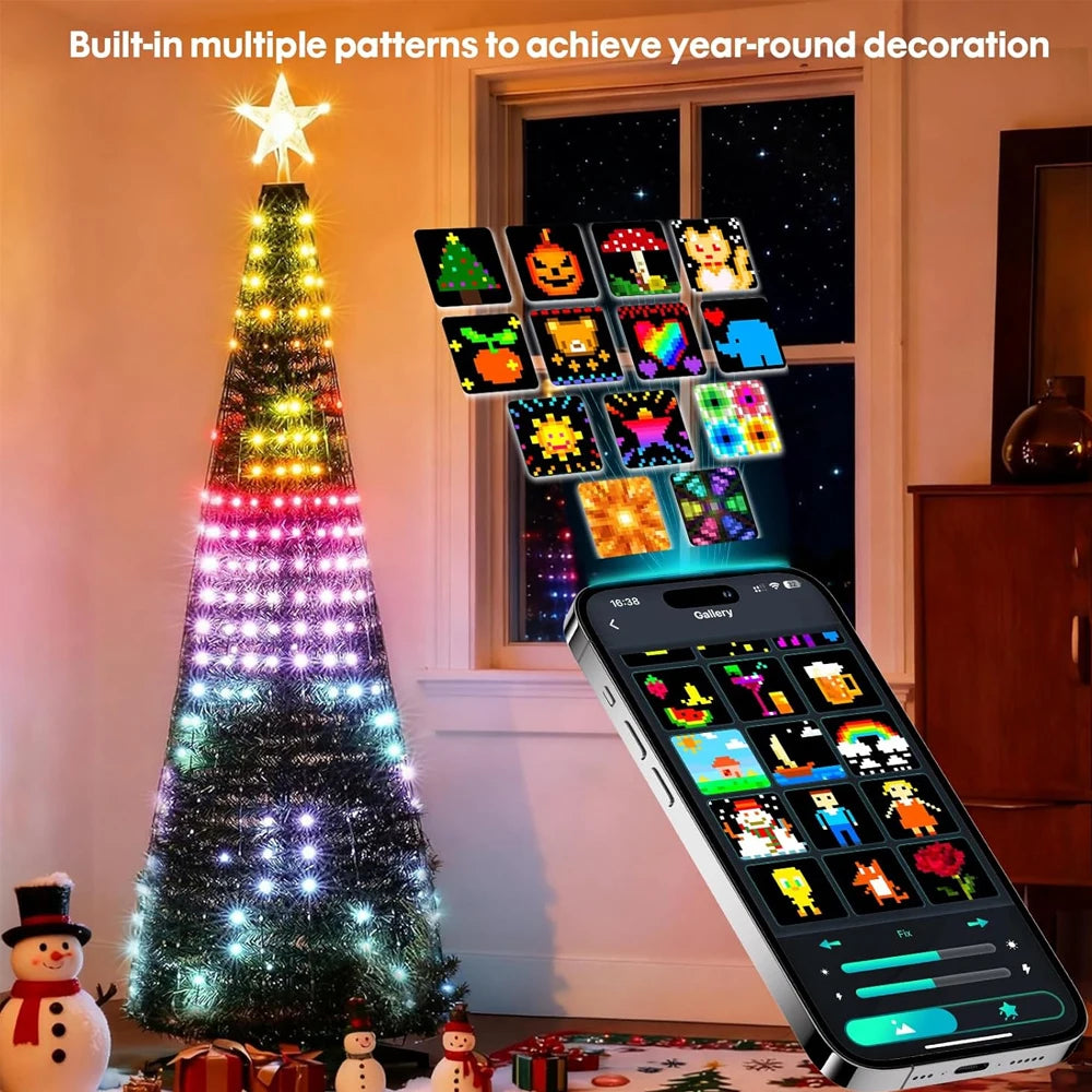 400-LED RGBIC Christmas Tree Light Strings