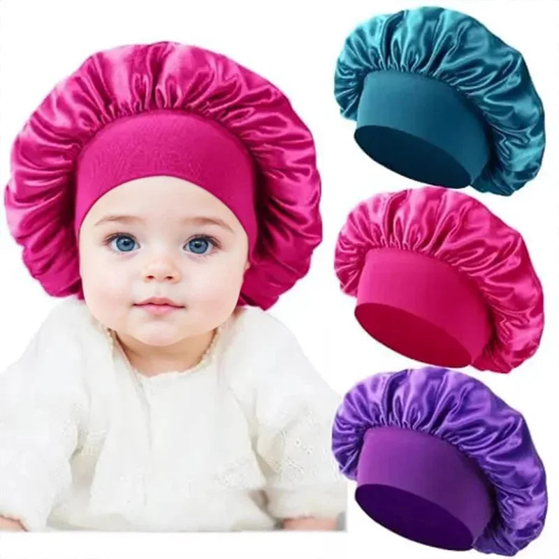 Children's Satin-Look Sleep Bonnet