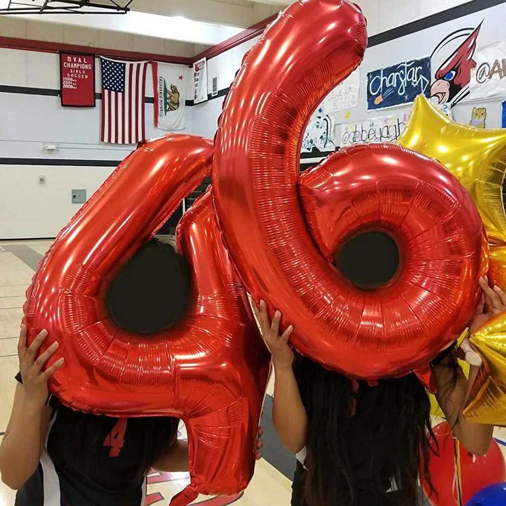Gradient Number Foil Balloon, 30 or 40 Inches