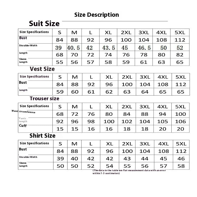 Men's Double-Breasted Two-Piece Formal Suit