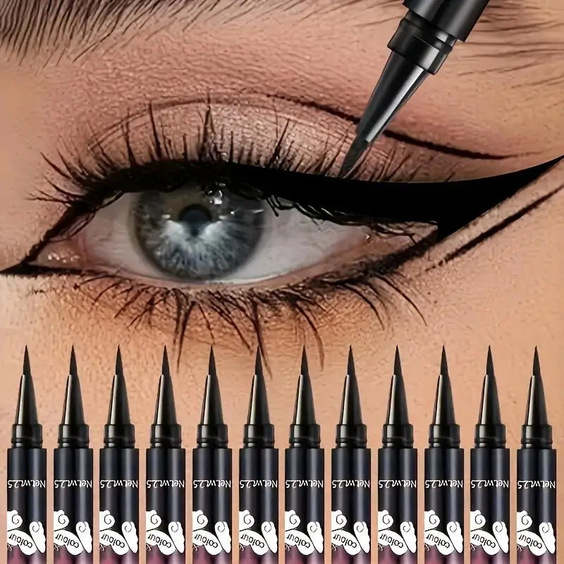 Black Liquid Eyeliner – 12-Piece Set