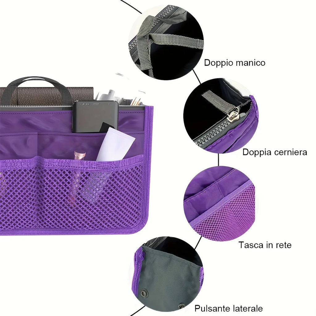 Foldable Double-Zip Toiletry Organizer