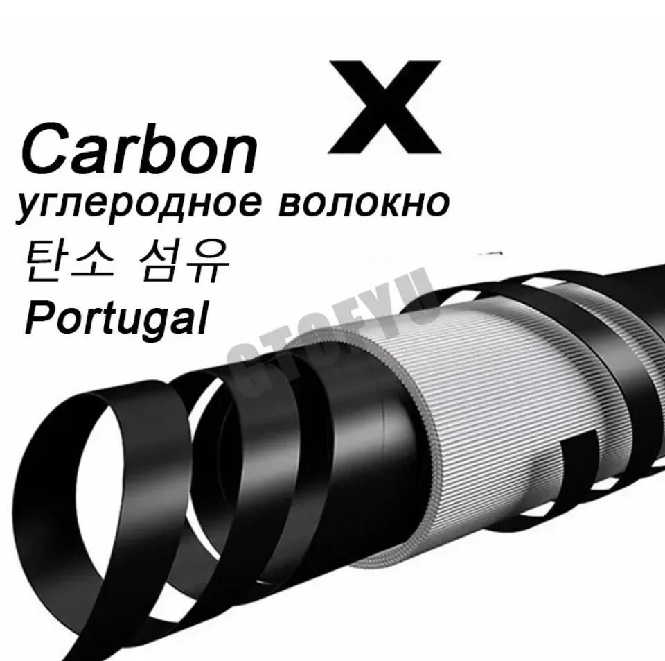 Three-Piece Carbon Surf Rod — 3.3–4.2 m