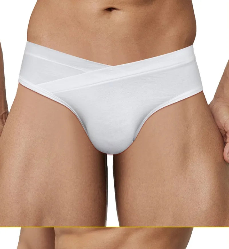 Men's Solid-Color Swim Briefs
