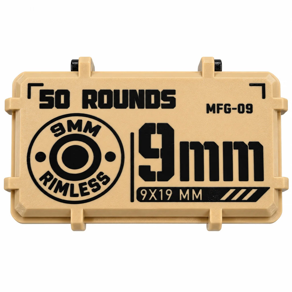 50-Round 9 mm Luger Ammunition Storage Box