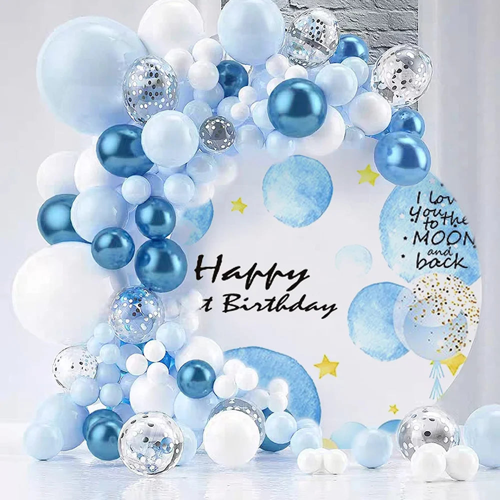 Pink & Blue Balloon Garland Kit Options