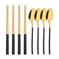 PINKTEN Spoons and Chopsticks — 8 Pieces