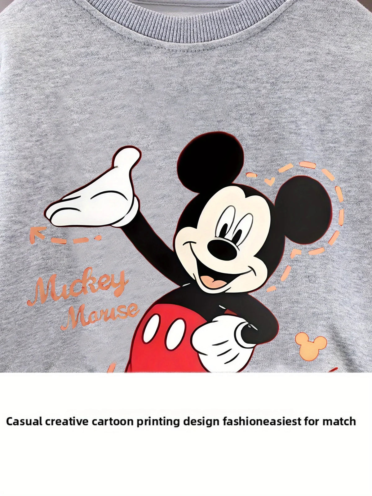 Children's Cartoon Pullover and Pants Set