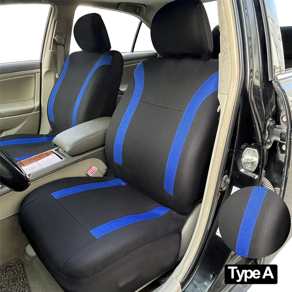 AUTO PLUS Two-Tone Polyester Seat Covers