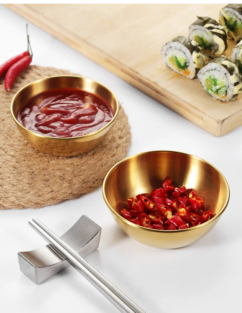 Simbuid Stainless Steel Sauce Dishes — 2 or 4 Pack