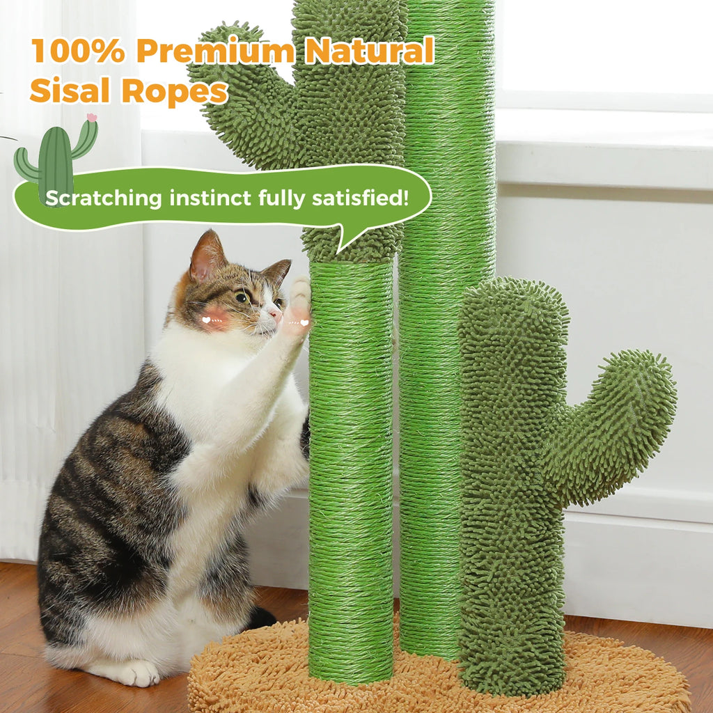 83cm Cactus Cat Scratching Post with Three Poles