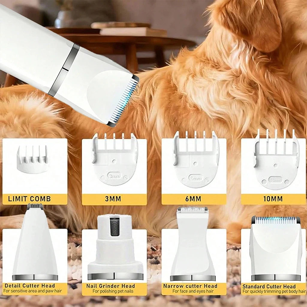 SHUYU Four-in-One Rechargeable Pet Grooming Trimmer