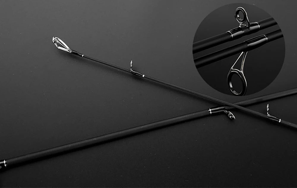Carbon Fishing Rod with Two Tips — 1.8, 2.1 or 2.4 m