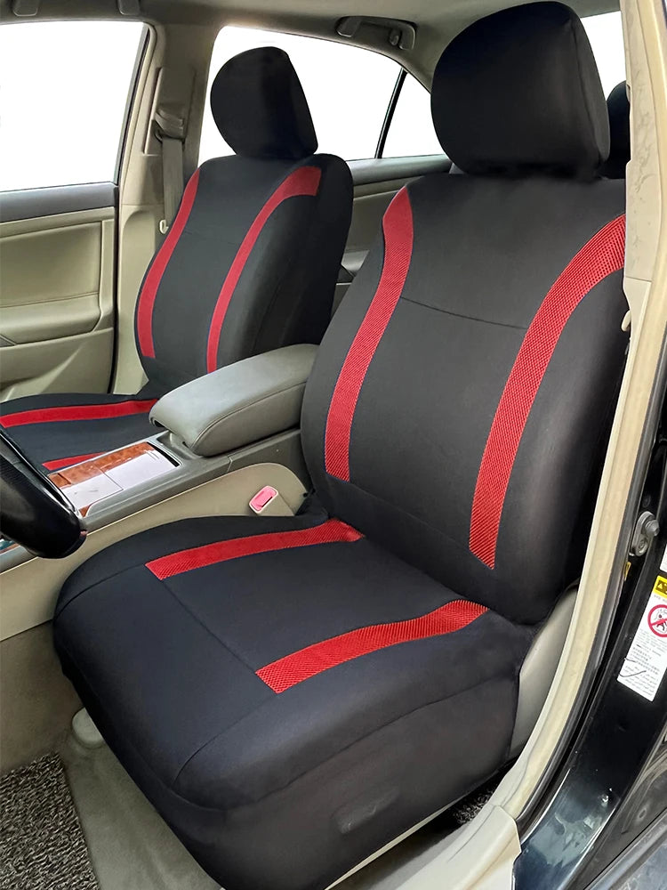AUTO PLUS Two-Tone Polyester Seat Covers