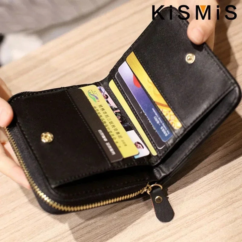 Women's Compact PU Card Wallet