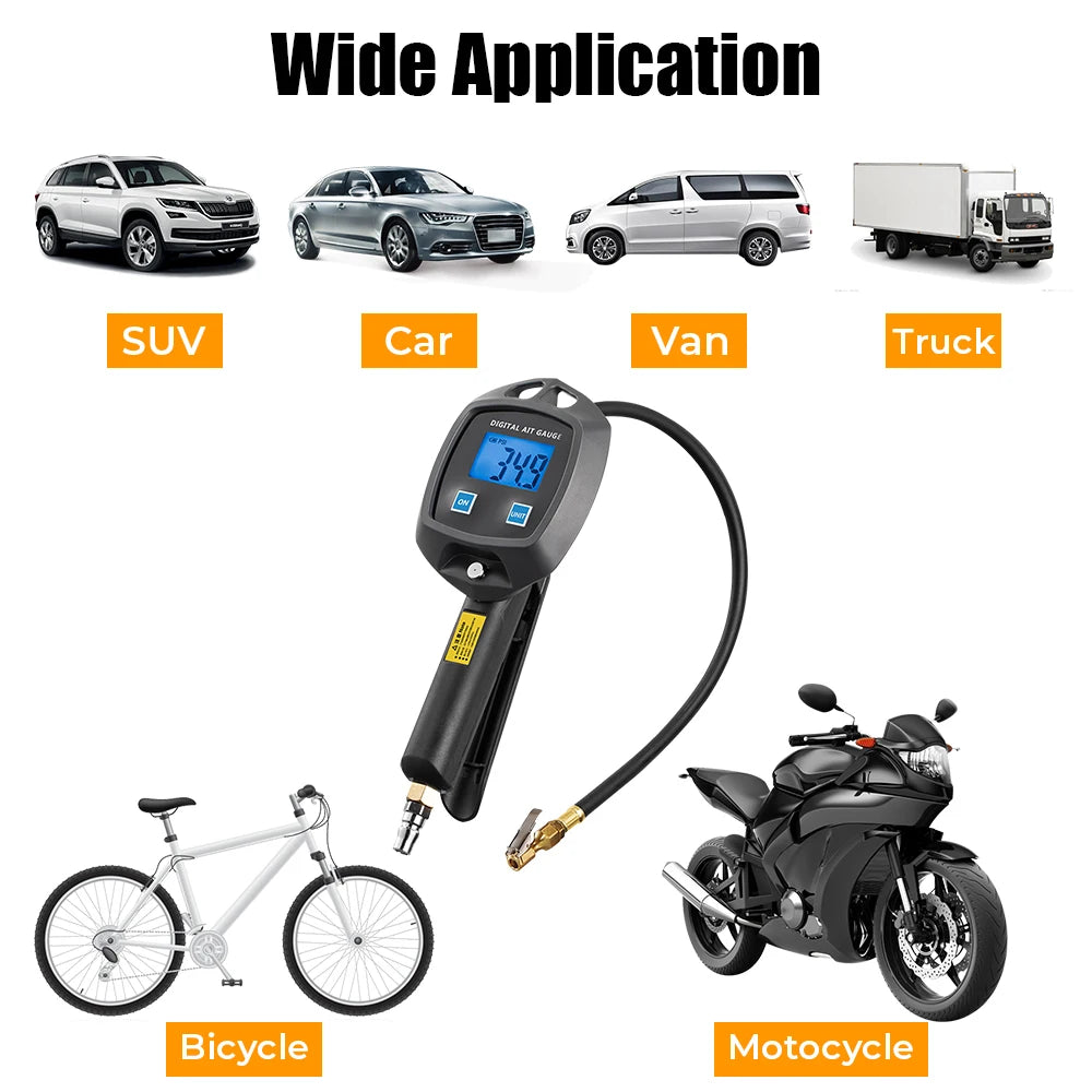 LEEPEE Digital Tire Inflator & Pressure Gauge