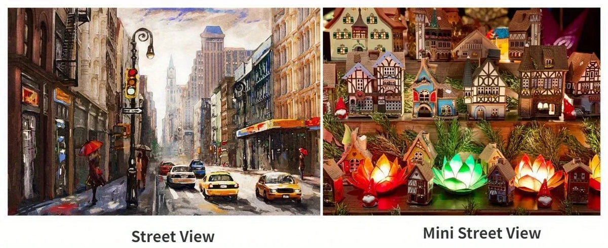 Prague Oil Painting 500-Piece Jigsaw Puzzle