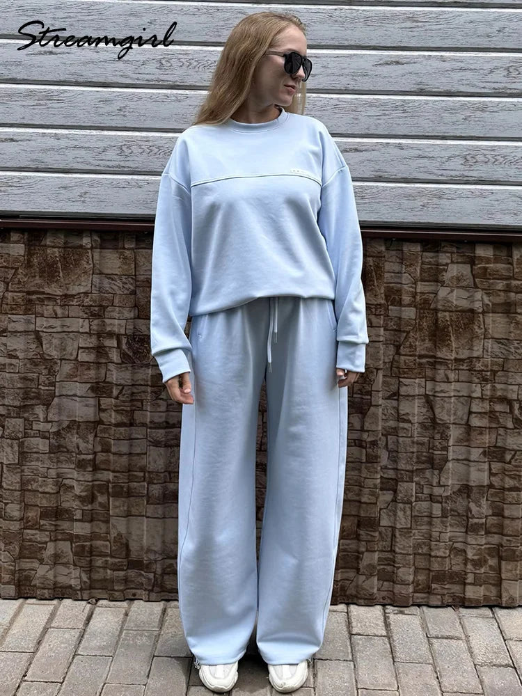Women's Crewneck Sweatshirt and Pants Set