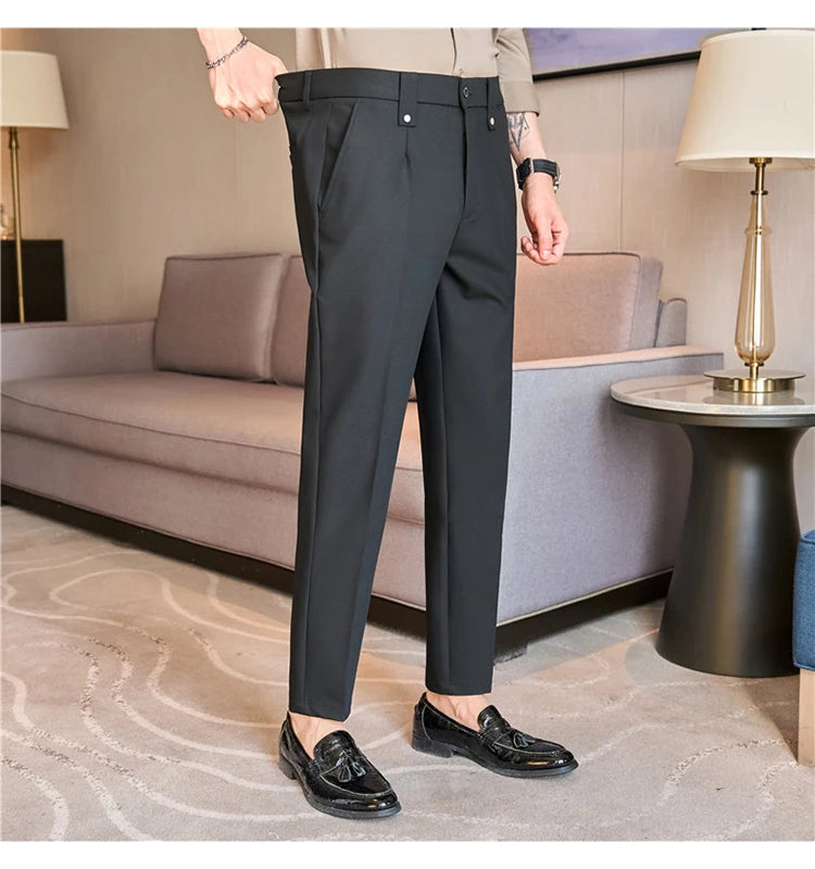 Men's Smart-Casual Stretch Dress Pants
