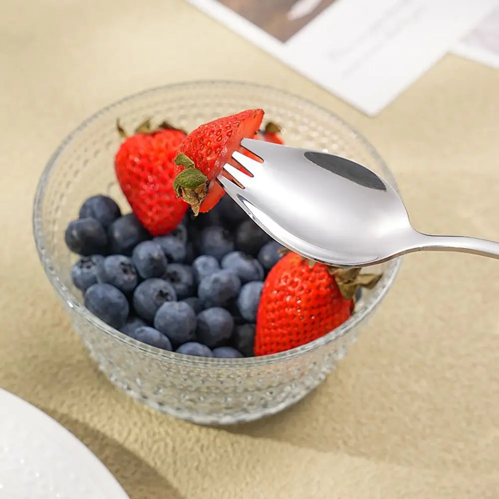 Long-Handle Stainless Steel Spork