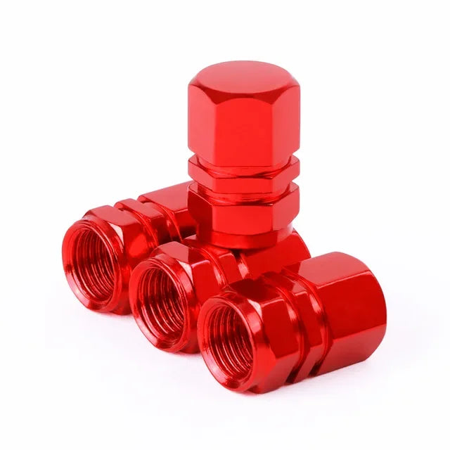 Aluminum Tire Valve Caps – Set of 4