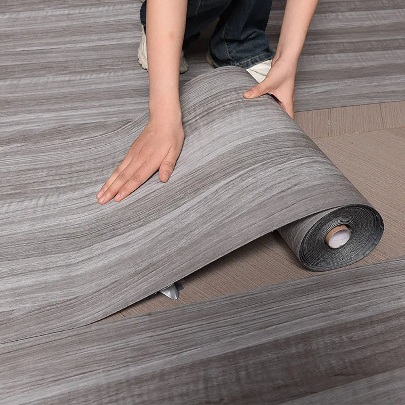 Wood-Grain Self-Adhesive Decorative Wallpaper Roll