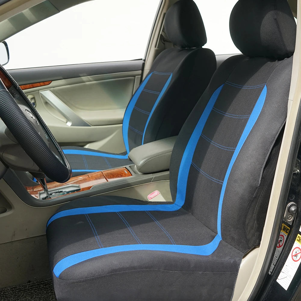 AUTO PLUS Two-Tone Polyester Seat Covers