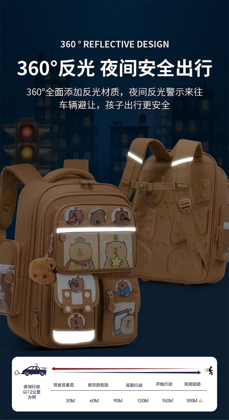 Capybara Kids' School Backpack
