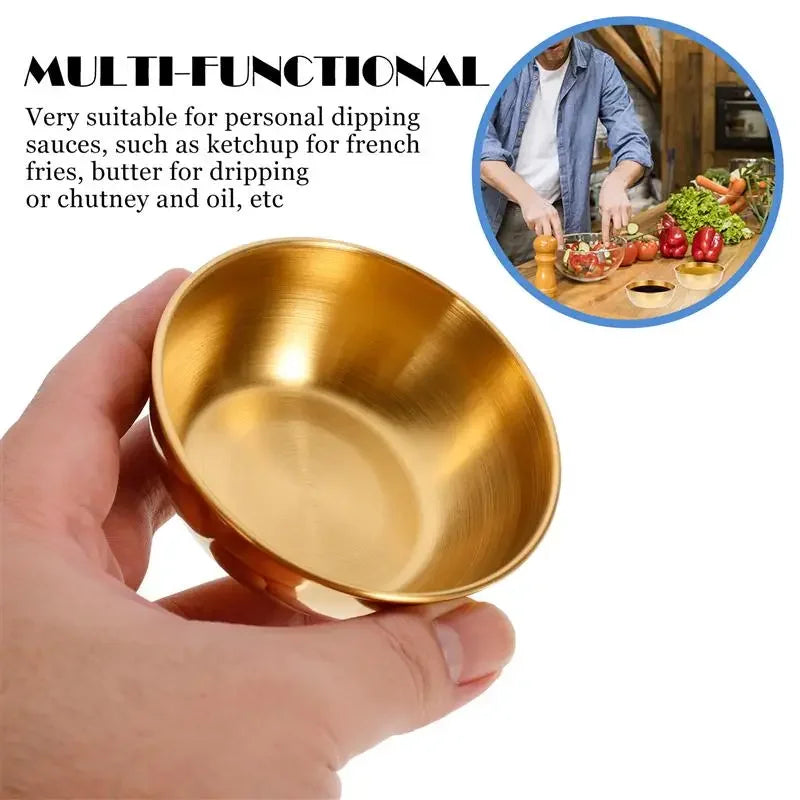 Simbuid Stainless Steel Sauce Dishes — 2 or 4 Pack