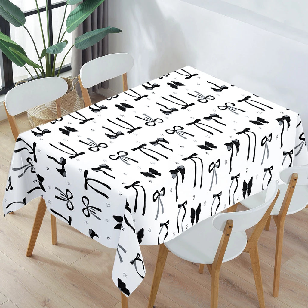 Metallic-Look Rectangular Party Tablecloth