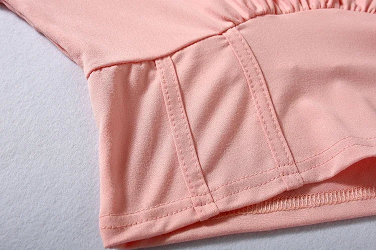 Women's Solid-Color Two-Piece Casual Outfit