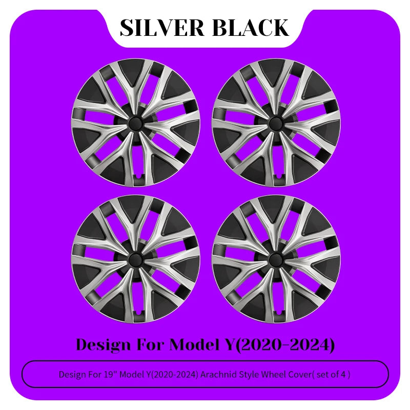 TSLLUG 19-Inch Wheel Covers for Tesla Model Y – Set of 4
