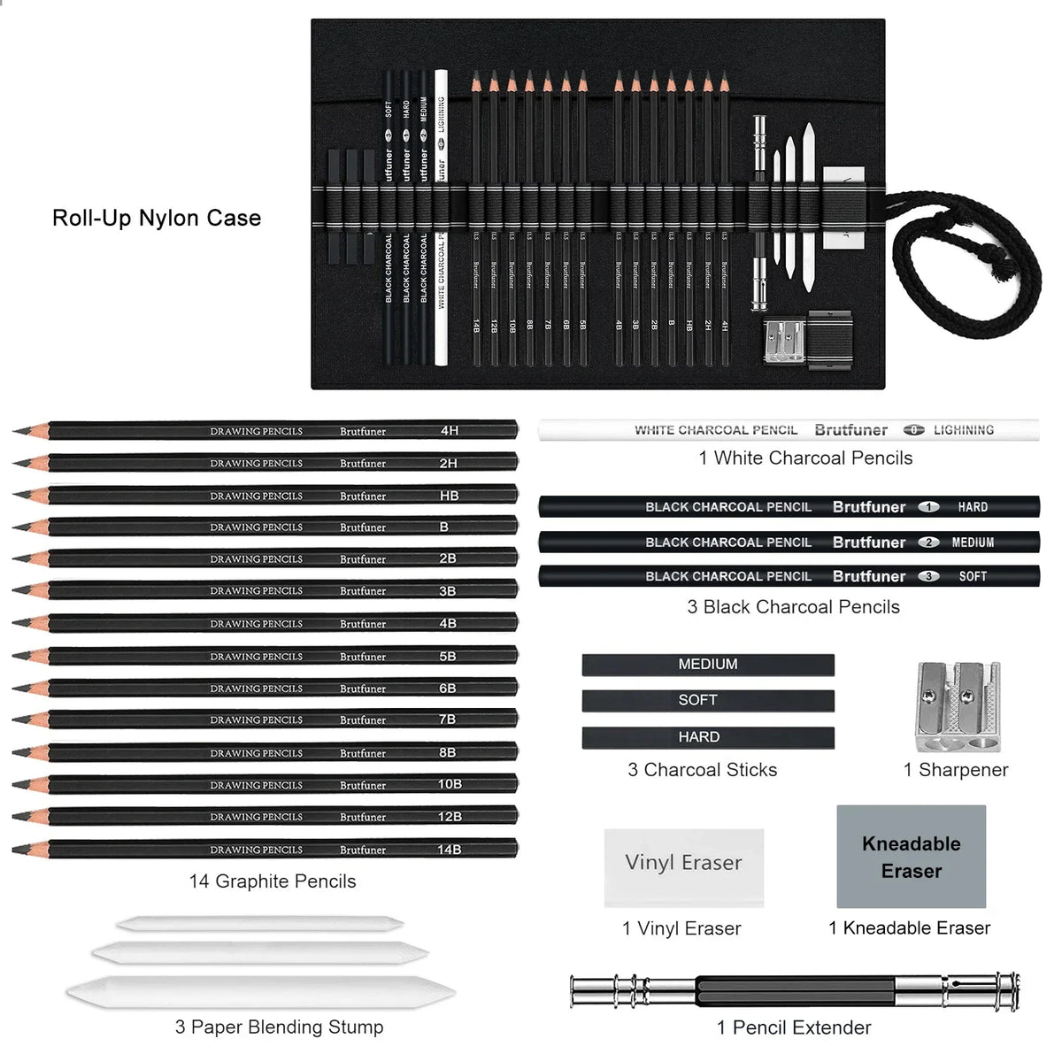 Drawing and Sketching Art Set – 14 to 58 Pieces
