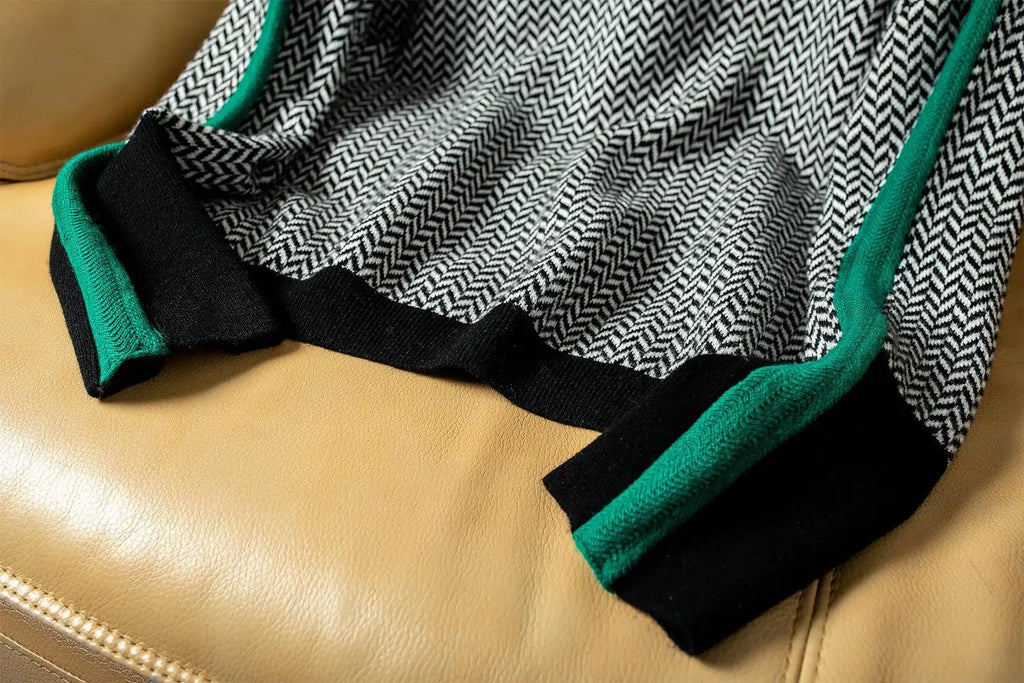 Women's Contrast-Color High-Neck Sweater