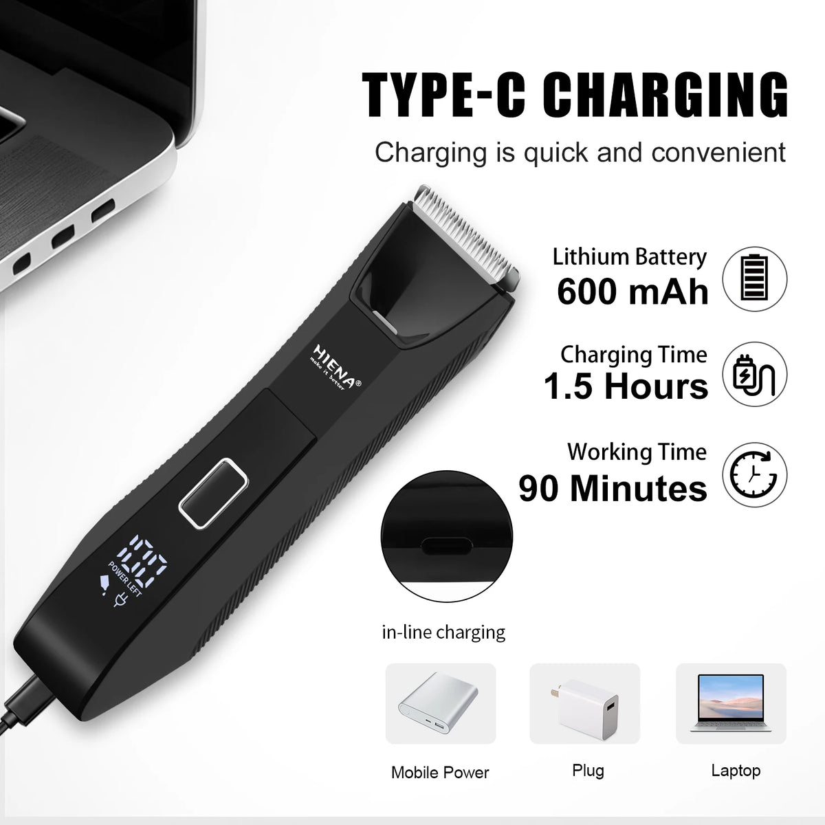 Rechargeable Body Hair Trimmer