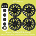 MOTENIO 18-Inch Wheel Covers for Model 3 Highland – Set of 4