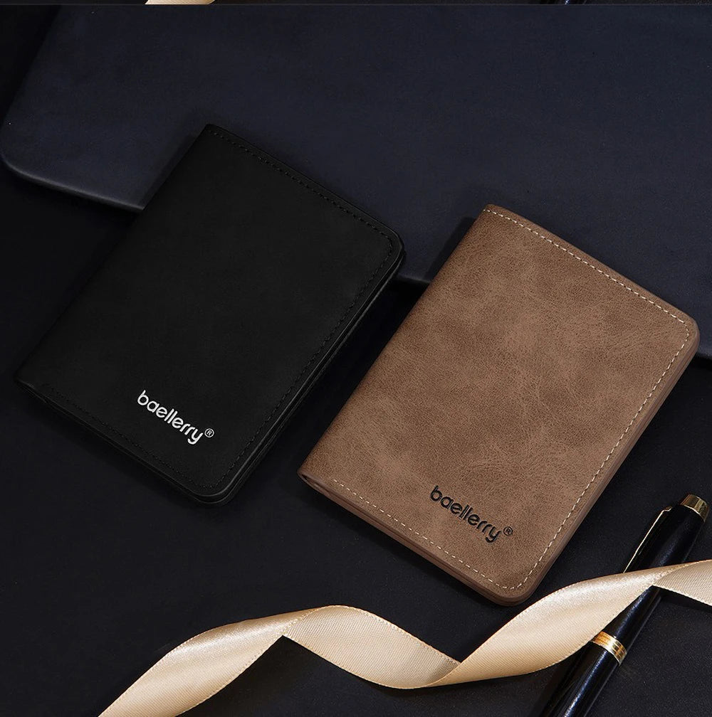 Baellerry Men's PU Wallet with Money Clip