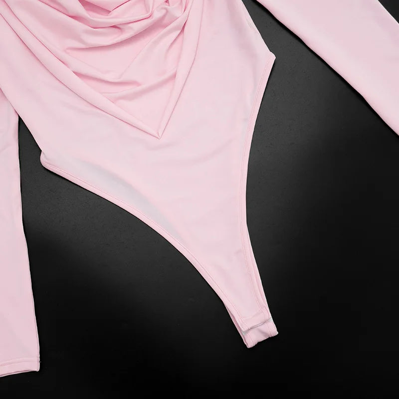 Nsauye Long-Sleeve Bodysuit & Mini Skirt Set
