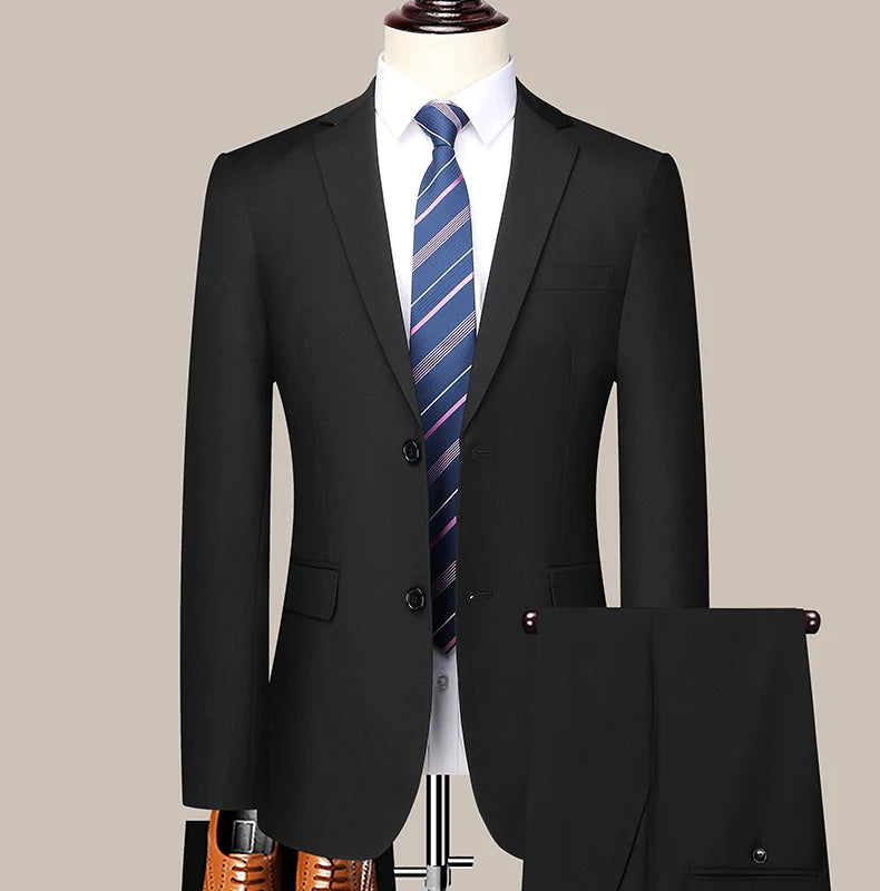 Men's Two-Piece Formal Suit – Blazer & Trousers
